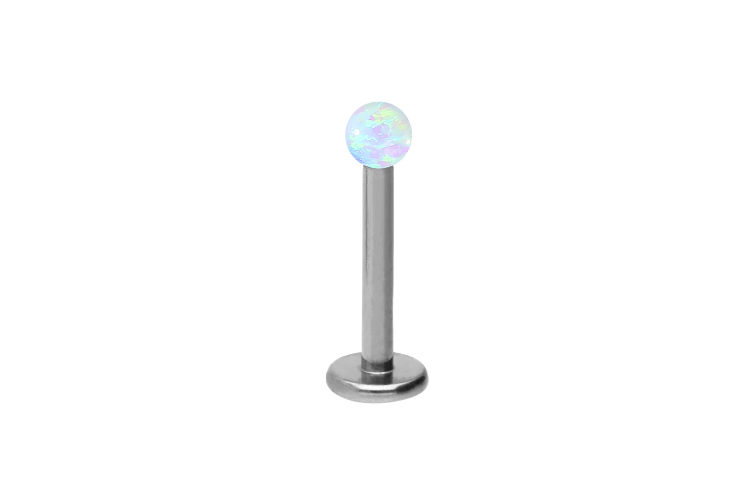 Titan Labret Piercing SYNTHETISCHER OPAL